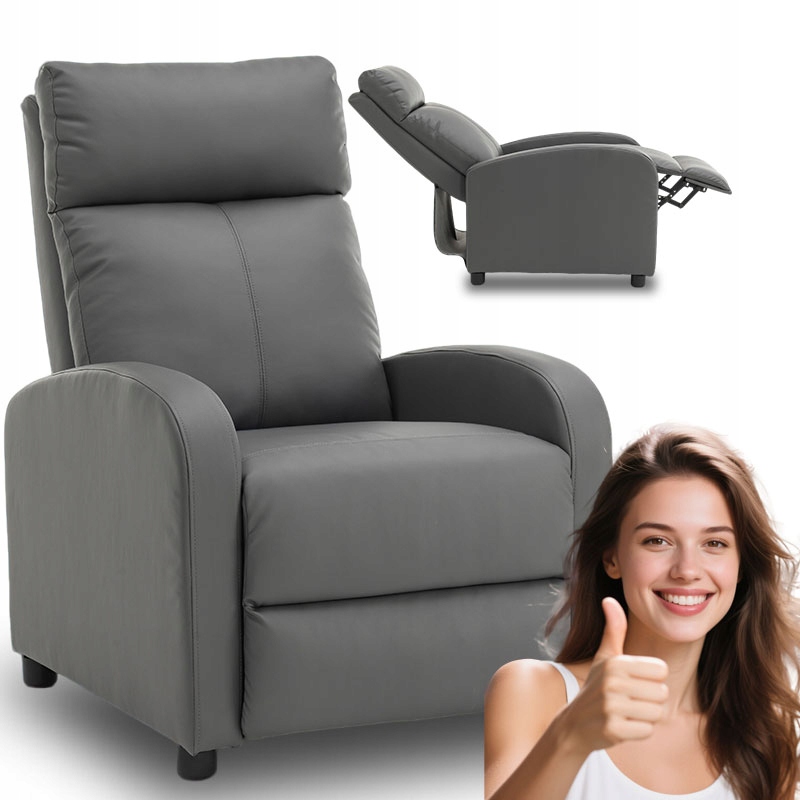 Fotel rozkładany wypoczynkowy WF-114-003 GREY