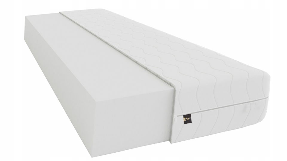 MATERAC PIANKOWY 140x200 wysokość 16cm średnio twardy H3 pikowany pokrowiec