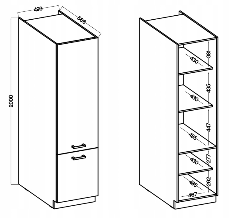 Kredens bufet do kuchni zestaw mebli kuchennych 150 cm MOKKA biały Szerokość mebla 150 cm