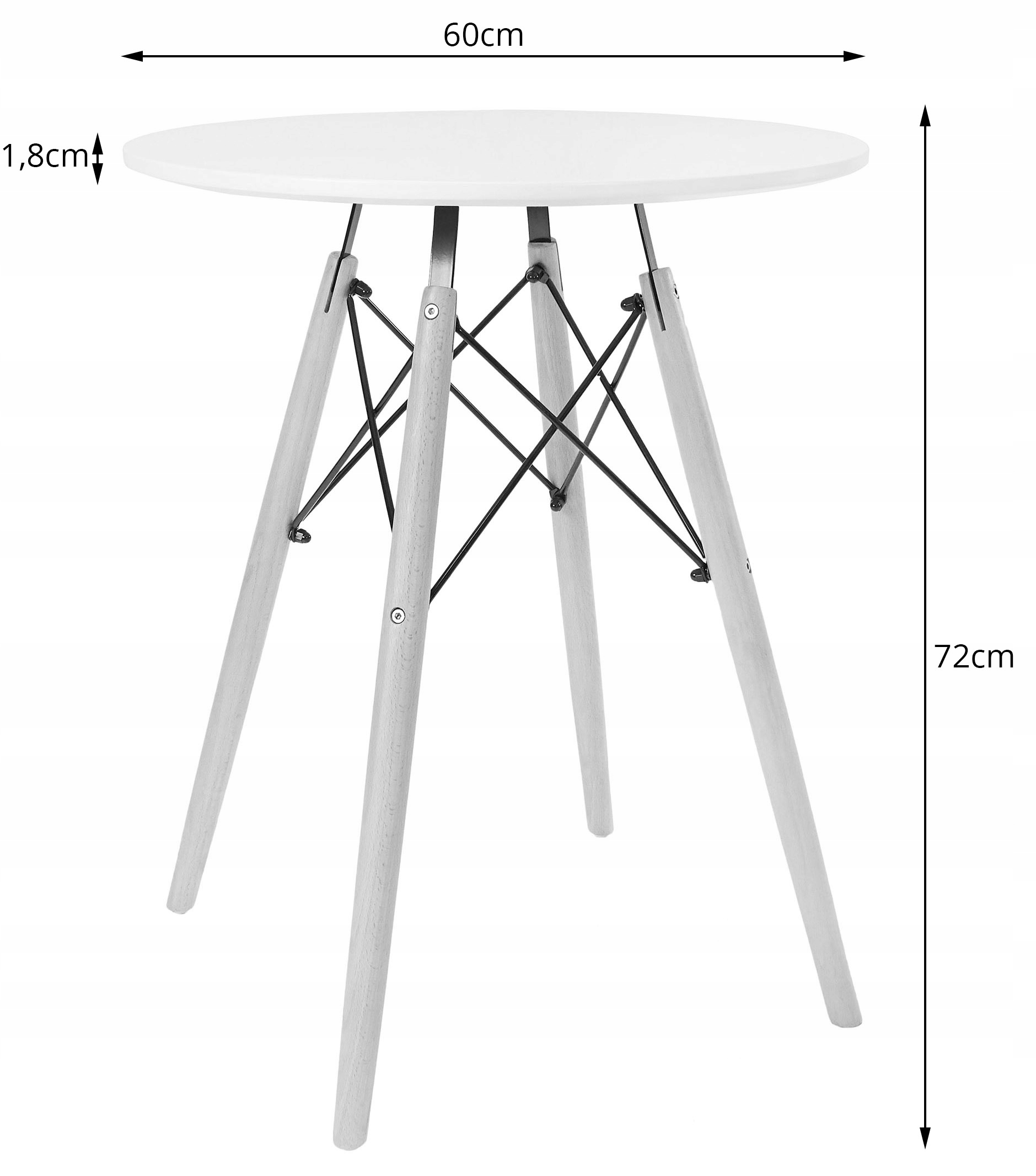 Stół do kuchni jadalni 60cm Nowoczesny DSW ETT Marka MUFART